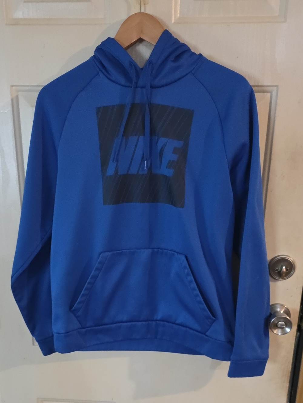 Nike | Men's Royal Blue Pullover Hoodie with Front Logo